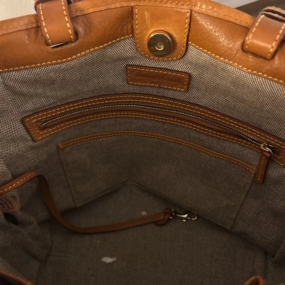 Dooney & Bourke Leather Convertible Shopper in Desert - Picture 3 of 9